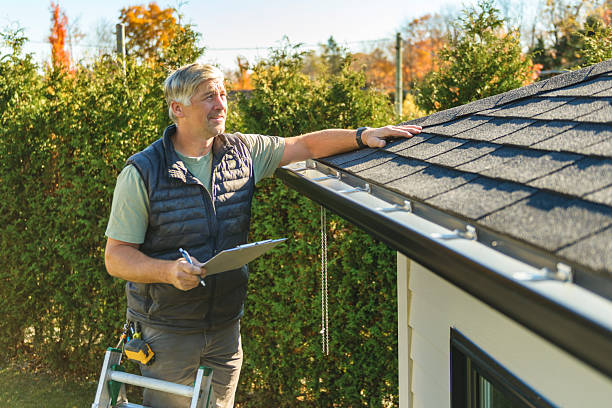 Professional Roofing technician working in Otisville, MI